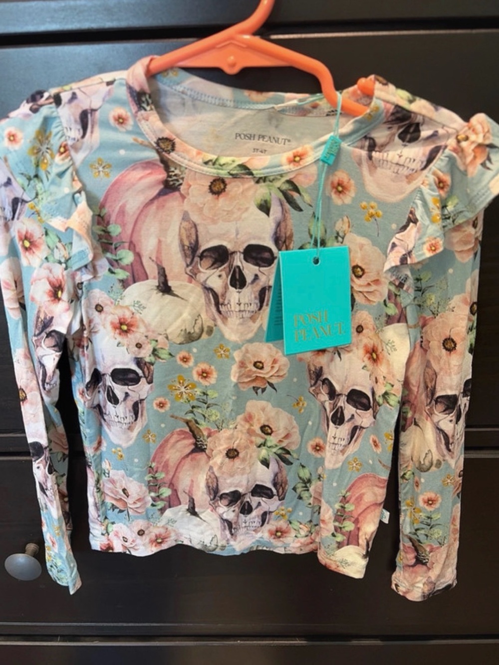 Posh Peanut Girls' Rosie Long Sleeve Top